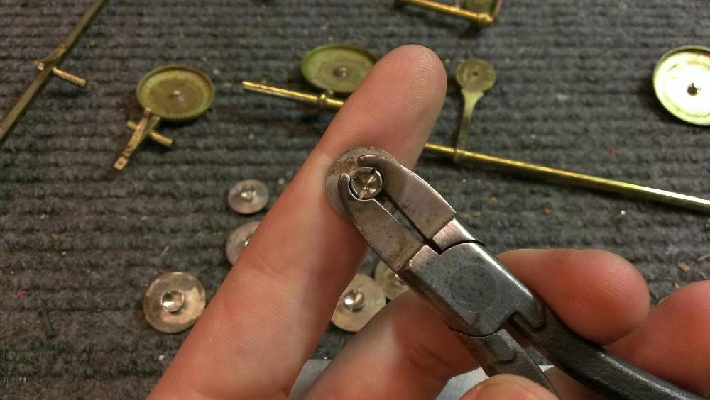 You can crimp Buescher snaps back to tightness with swedging pliers.