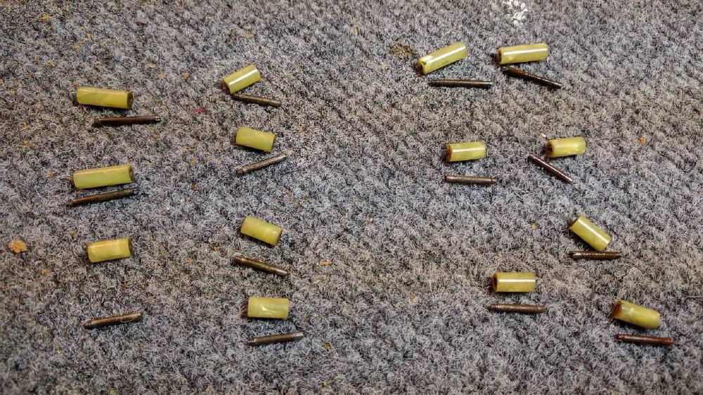 The result of successfully removing all the rollers on a Conn without any breaking!