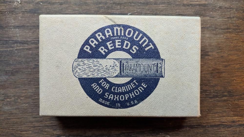Vintage Paramount Reeds box for clarinet and saxophone - Made in U.S.A.