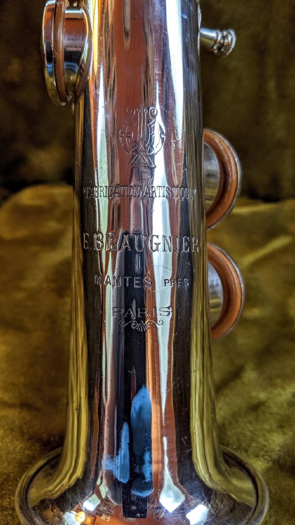 Beaugnier C-soprano makers mark.