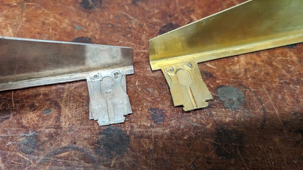 Robert Drouet alto keyguards, silver one is original and brass one by Brad Wherry, who is a wizard.