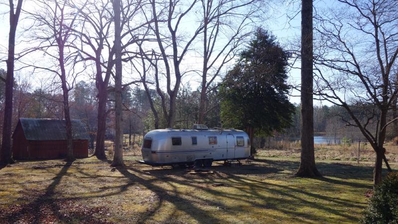 The new digs. I plan to build a small deck in front of the door with an Adirondack chair or two for coffee breaks. A far cry from my peeling-paint and flyblown closet in Times Square, that is for sure.