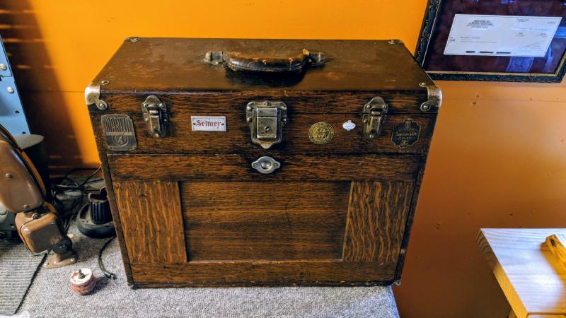 The tool chest, an old Gerstner I got at a pawn shop.