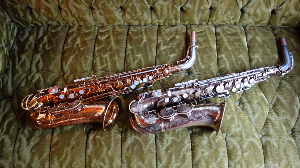 The Super 20 (L) compared quite favorably with my personal horn, a King Zephyr Special (R)